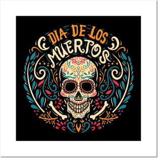 Dia de los Muertos - Colorful Calavera Posters and Art